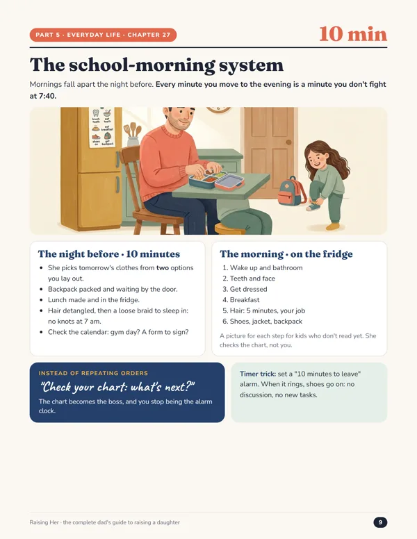 Chapter 27, The school-morning system